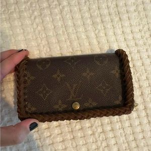 Louis Vuitton braided vintage wallet